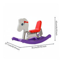 Multifunction Ride Toy Cognitive Training Rocking Horse Smooth Edges Rocking Slide Car for Children, Indoor, Home