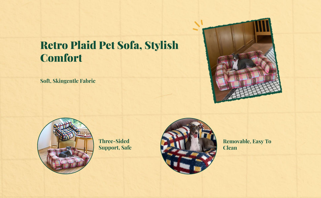 Non-slip pet sofa bed for all seasons