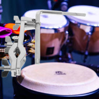 Cowbell Holder Clamp Secure Clamping Bass Drum Hoop Mount Long-Lasting