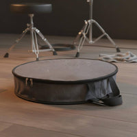 Round Cymbal Bag Portable with Handles Drum Cymbal Carrying Bag Large Capacity Musical Instrument Accessory for Percussionists, Artists