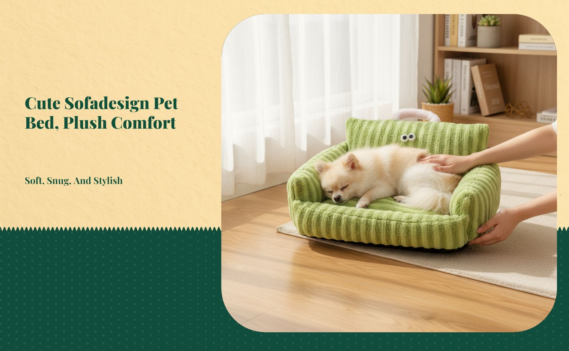 Washable calming bed for small pets