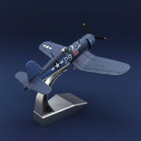 Aviation Naval Fighter Model Die-Cast Construction US Navy Historic Warplane Model Inverted Upswept Wing Configuration Collectible Item