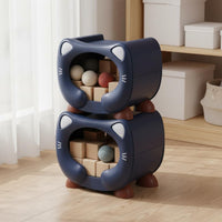 Stackable Pet Nest Space-Saving Feline-Shaped Storage Box Easy to Clean