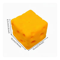Cheese Cube Compressible Squeezable Sensory Compress Rounded Edges
