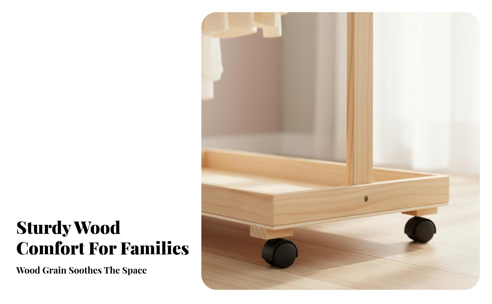 child-accessible Height child's A-Frame Clothing Rail Minimalist Design Toddler Dress-up Rack Rounded Corners Garment Stand Space-Saving for Children, Toddlers, Parents, Bedroom, Nursery, Playroom, Entryway