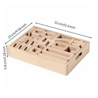 Wooden Number Tiles Set Color Recognition Math Counting Blocks Fine Motor Skills Number Stacking Toy for Kindergarten Children, Classroom