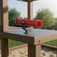 Kids Toy Telescope Long-Lasting Mounted Playground Telescope Plastic Toy Spyglass Wear Resistant Playhouse Attachment Sturdy