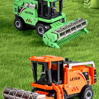 Toy Combine Harvester Realistic Design Friction Powered Farm Truck Sturdy