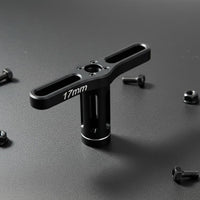 17mm RC Wheel Driver Sandblasted Finish RC Car Wheel Nut Tool Precision Machined T-Handle Socket Wrench