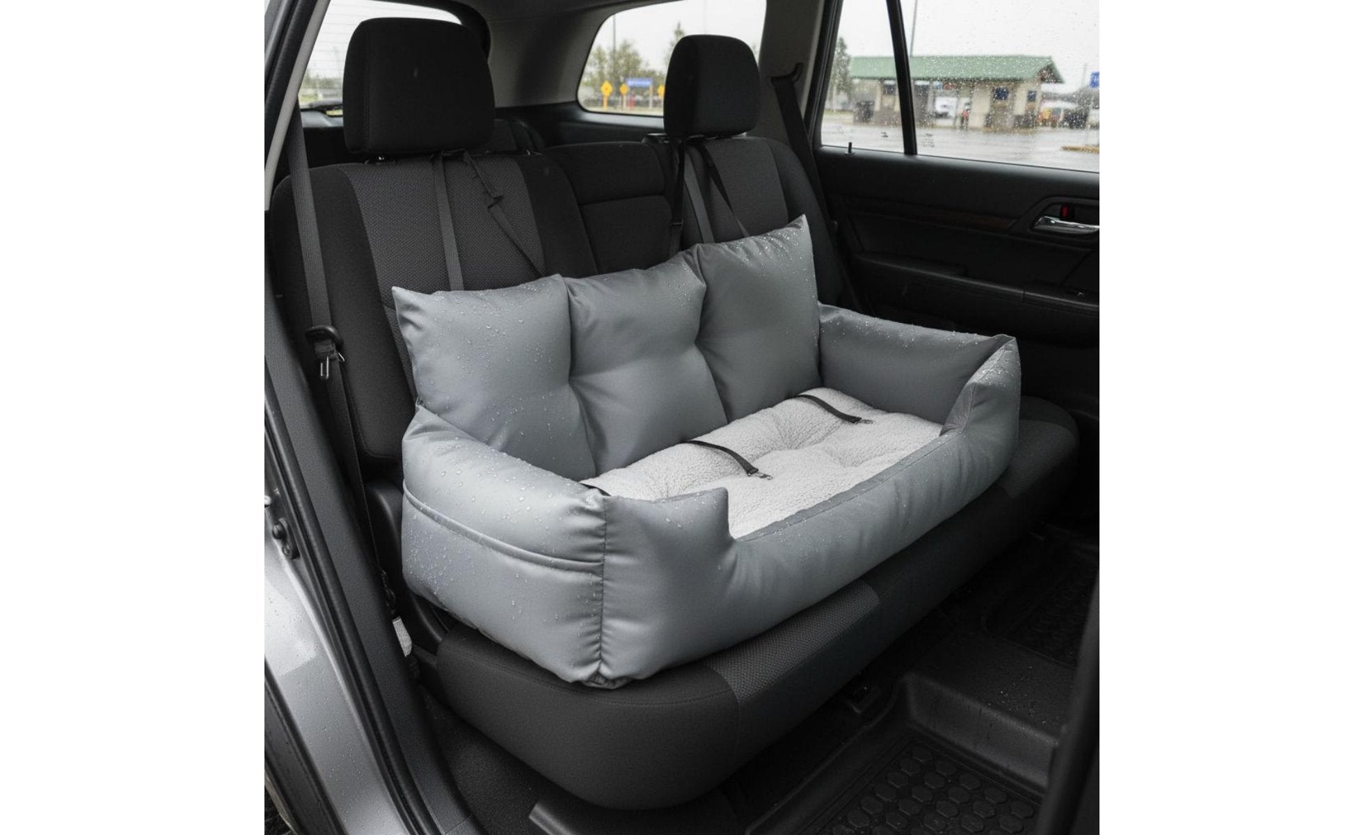Dog Car Seat Bed Waterproof Dog Booster Seat Scratch Resistant for Large Dogs