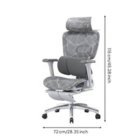 Ergonomic Mesh Office Chair Polished Metal Highspine Mesh Chair Sturdy-Duty