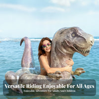 Dinosaur Swim Circle Raised Tail Ride on Buoy PVC