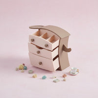 Miniature Cabinet Photography Prop 1/12 Scale Furniture Model for Collectors