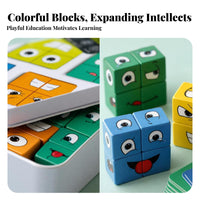 Hands-on Tin Puzzle Game Cognitive Skills Expression Matching Toy
