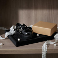 1/4 Scale BJD Doll Shoe PU Resin BJD Elevated Shoes Strap Design Miniature Dress Shoe