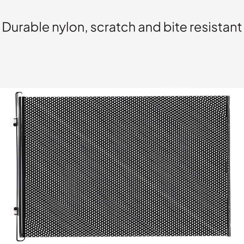 Retractable Pet Gate Mesh Barrier for Indoor Use