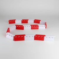 20 Pieces 1:24 Road Barrier Molded Road Barrier V-Pattern Texture Model Scenery for Diorama