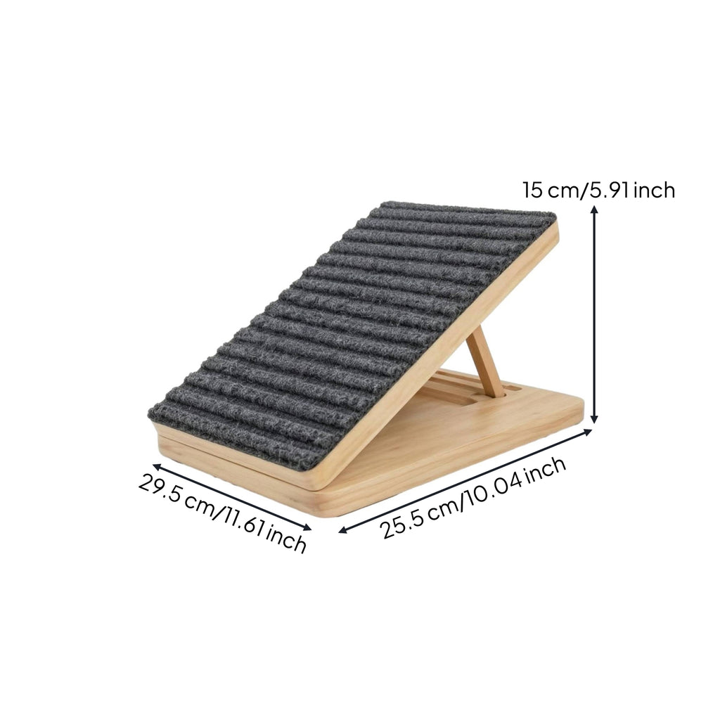 Wooden Dog Ramp Staircase Ribbed Pet Ramp Staircase Bone-Shaped Handhold