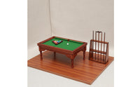 1:12 Scale Billiard Table Refined Workmanship for Scene Setting