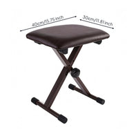 Cross-Frame Piano Stool Non-Slip Cross-Frame Piano Bench Upholstered