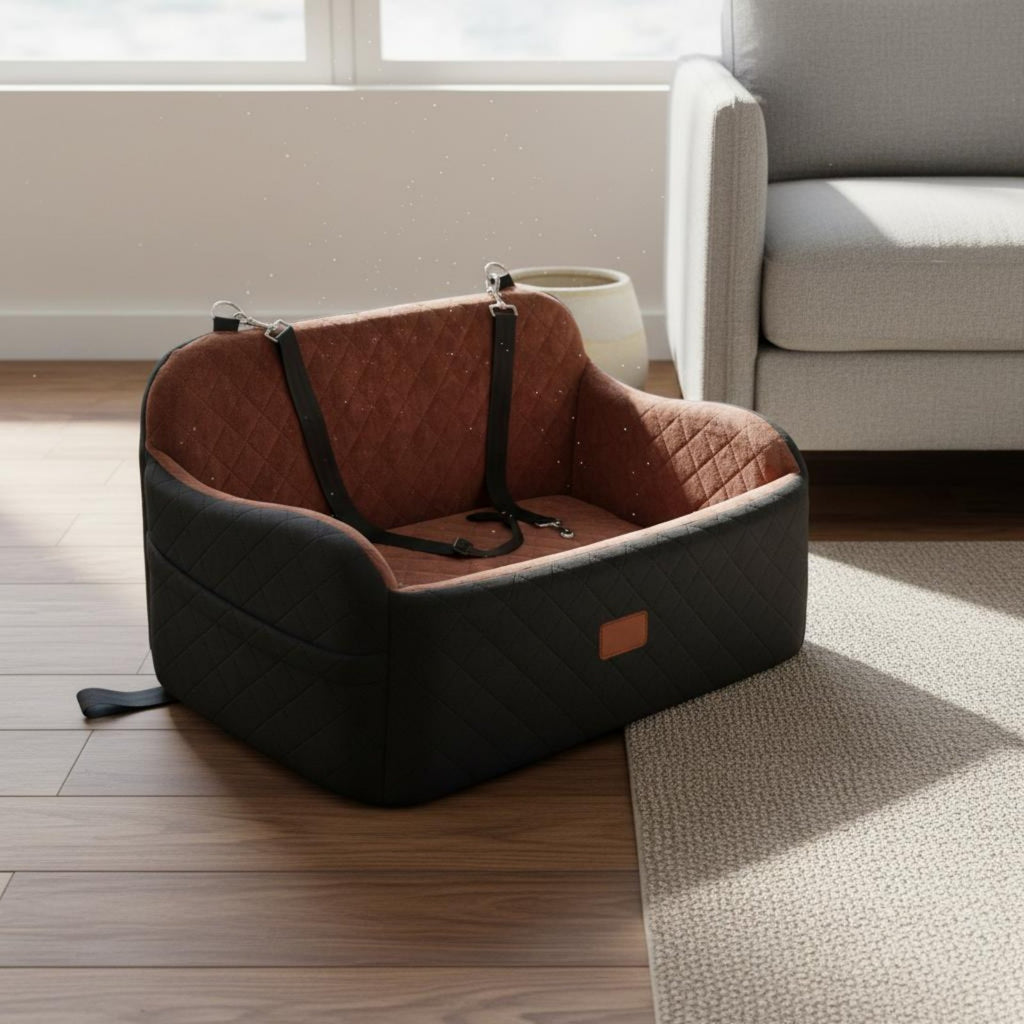 Dog Soft Textile Car Dog Bed Firm Sponge Travel Companion for Dogs