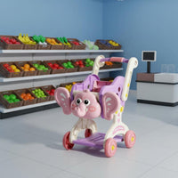 Kids Shopping Toy Trolley Toy Role-Playing Pretend Shopping Toy Trolley Working Wheels Screenunplugged Fun for Boys and Girls