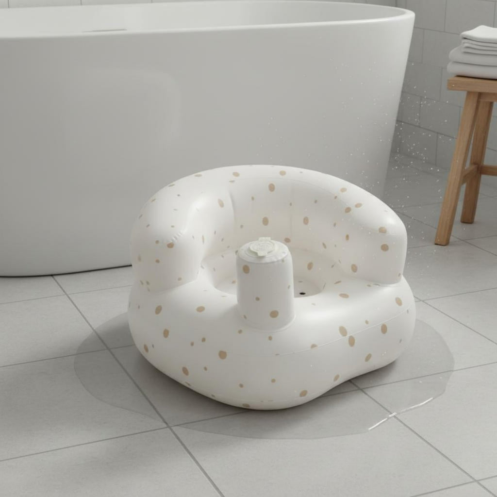 Inflatable Baby Bath Stool Supportive Design Baby Learn-to-Sit Seat for Infants