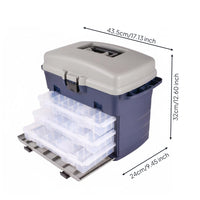 Lure Storage Box Waterproof Fishing Tackle Box Impact Resistant Outdoor Gear