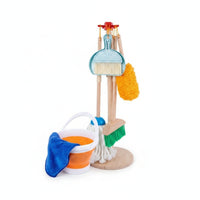 Storage Rack Kids Cleaning Play Set Child-Sized Child Playset for Children