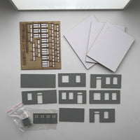 Railway Crossing House Kit Cut HO Scale Building Kit Flat-Pack