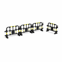 4 Pieces Road Barrier Piece Wide Base Model Road Barrier Realistic Detail