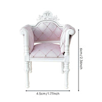 Dollhouse Living Room Chair Handmade Miniature Classic Loveseat Carved Details