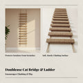 Cat Climbing Rope Ladder, Bridge Ladder, Multi-Use Hanging Scratcher for Cat Enclosure or Wardrobe