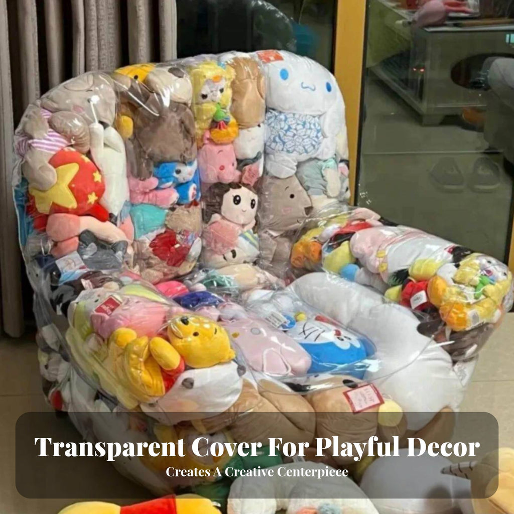 Easy to Fill Stuffed Soft Storage Bean Bag Space Saving Stuffed Soft Storage Chair Large Capacity for Toddlers, Teens, Playroom, Bedroom