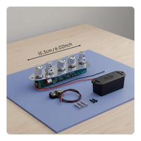 5-Knob Active Bass Preamp Long-Lasting Musical Instrument Part Rust-Proof