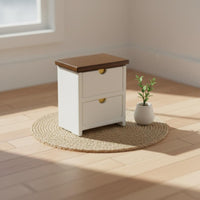 Miniature Bedside Cabinet Realistic Design Tiny End Table Model for Collectors