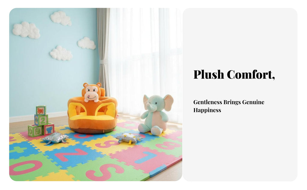 Plush Learn-to-Sit Sofa Sitting Trainer infant item Prevents Tipping over for Home