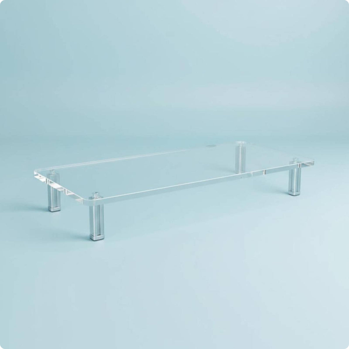 Acrylic Monitor display riser Stand Ergonomic Height Clear Display Riser Tool Setup Desk Accessory for Office