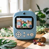Kids Instant Camera Multifunctional Twin Lens Print Camera Thermal Printing