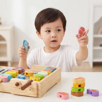 Wooden Barbecue Playset Educational Toy Barbecue Grill Even Edges for Children