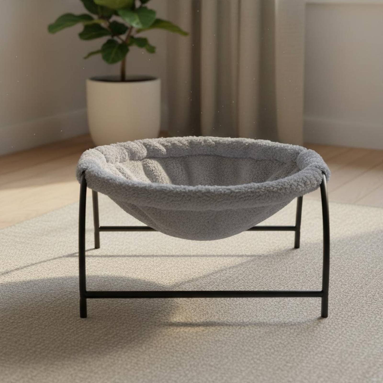 Breathable Mesh Feline Bed Removable Washable Cover Pet Sling Bed Year-Round Use