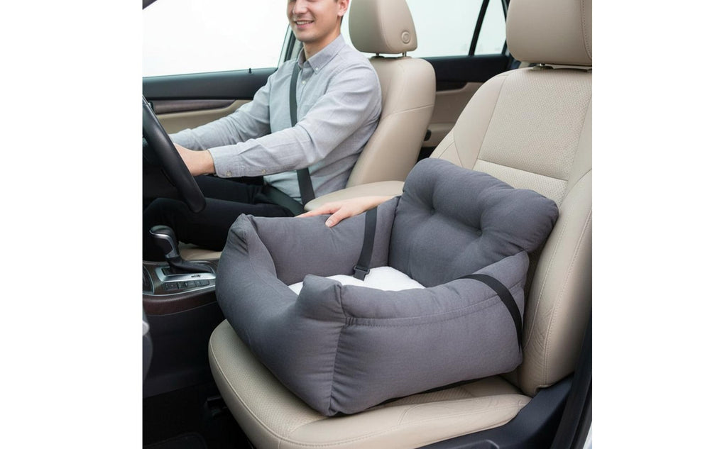 Car Console Pet Seat Warm Armrest Dog Easy Installation Soft Pet Bed Travel Bed for Cats