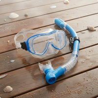 Adult Snorkel Facepiece Set PVC Breathing Piece Wide View Snorkel Set Impact-Resistant for Adults