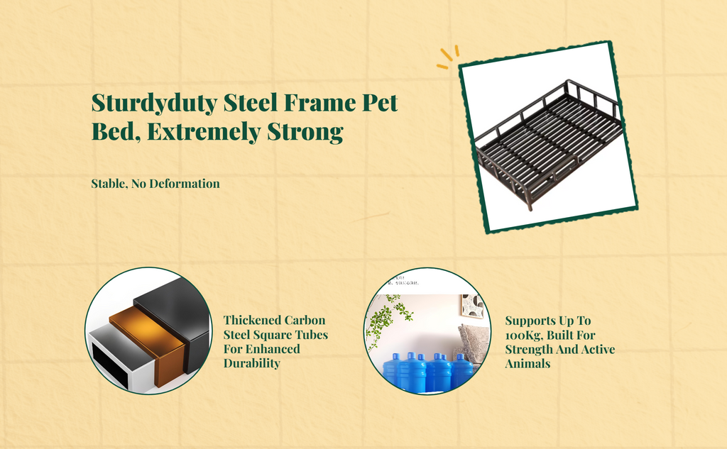 Breathable mesh elevated pet bed