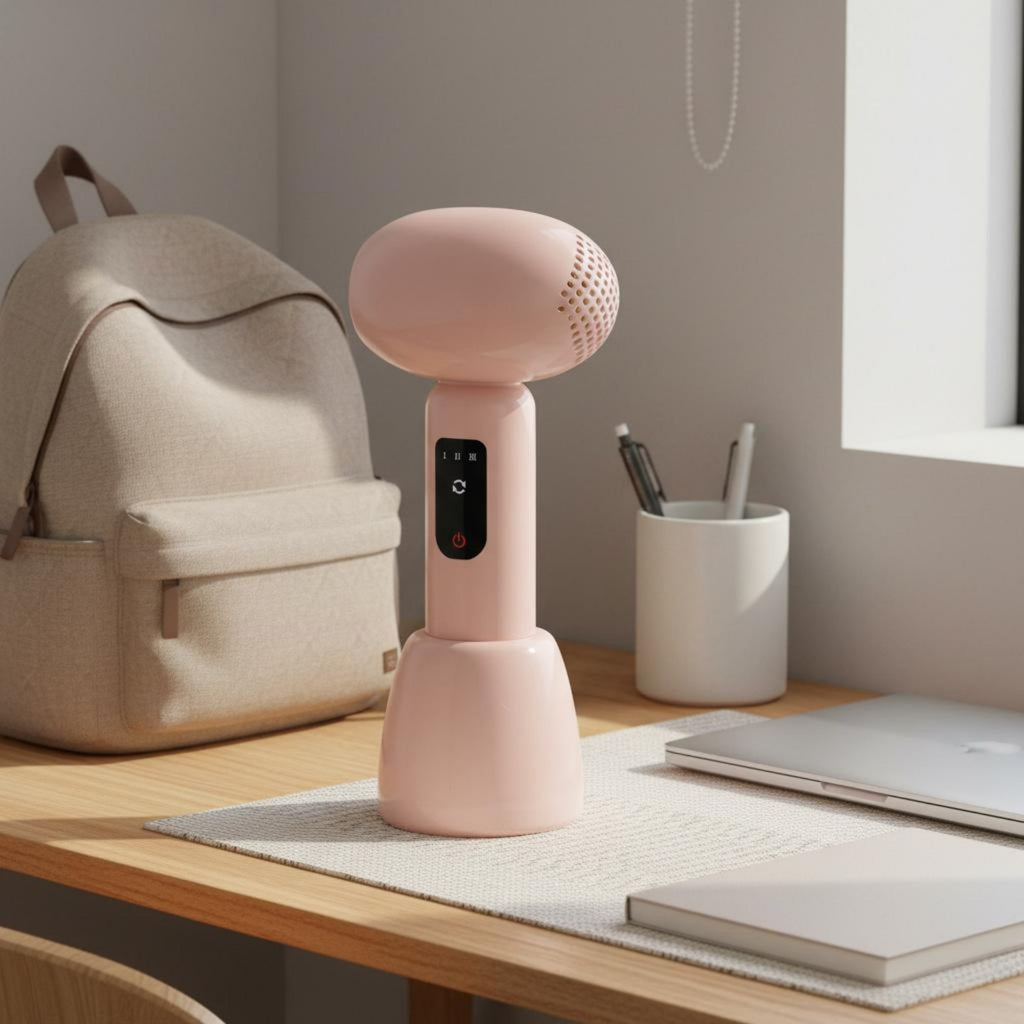 Baby Hair Dryer Quiet Cordless Hair Dryer Battery Powered for Home, Travel, Kids