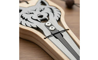 Stainless Steel Jaw Harp Wooden Storage Case Jew's Harp Folk Instrument Easy to Play Music Education Tool for Travel, Meditation