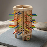 And Hexagonal Block Game Colored Sticks Wooden Structure Game Fine Motor Skills Kids Activity