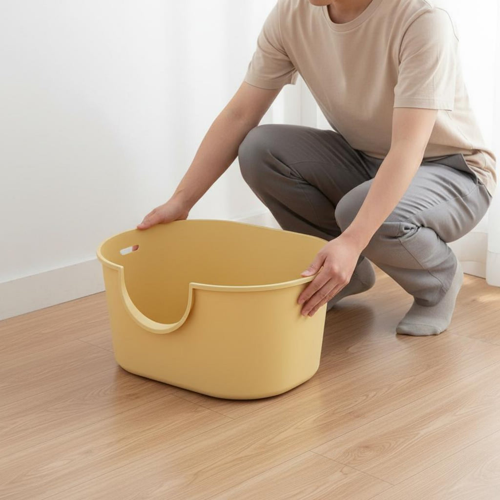 Extra Large Feline Litter Box Easy to Pet Hygiene Toilet