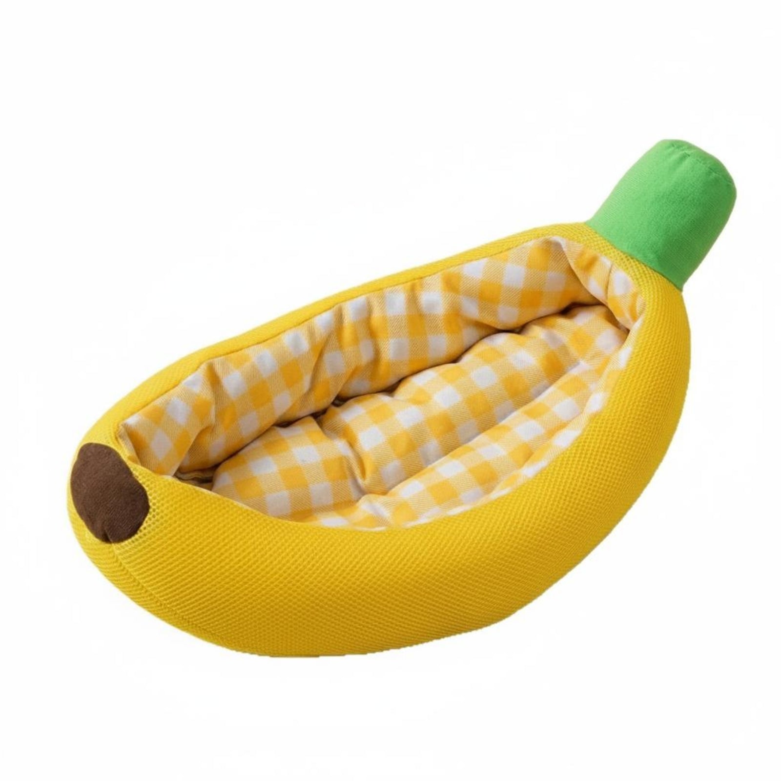 Fruit-Shaped Pet Bed Comfortable Pet Cushion Banana-Shaped Bed Easy to Clean Animal Furniture for Cats, Small Dogs