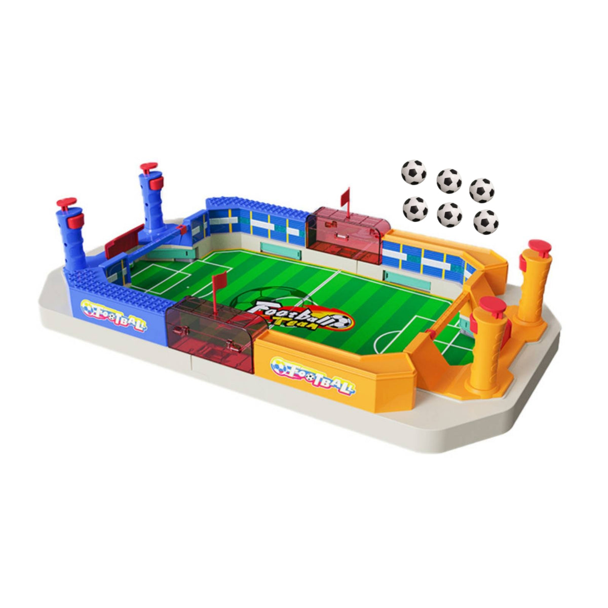 Tabletop Foosball Game Hand-Control Soccer Game with Balls Indoor for Home